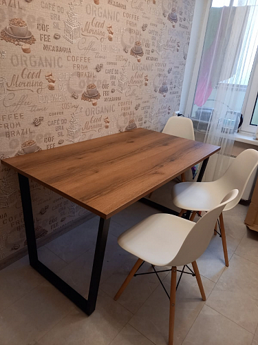 Деревянный стол Лота Лофт 140х80 дуб крафт табачный / черный матовый фото покупателя 905