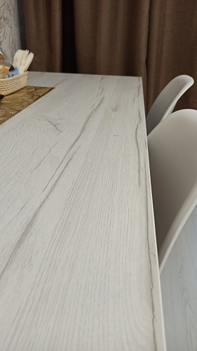 Стол Тринити Лофт 120 32 мм бетон / черный матовый фото покупателя 373