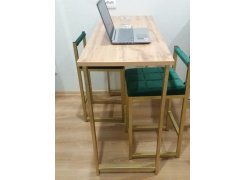 Барная стойка Дилан Лофт 120х60х90 бетон фото покупателя 52