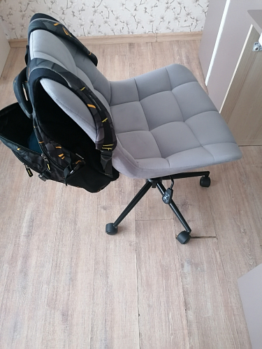 Компьютерное кресло Честер экокожа бежевая / белый фото покупателя 19