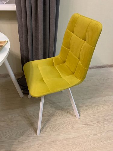 Стул на металлокаркасе Чилли горчичный / черный фото покупателя 1038