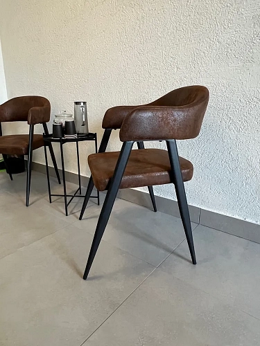 Стул на металлокаркасе Twin brown / black фото покупателя 2