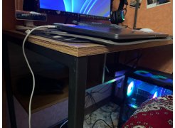 Письменный стол Клер Лофт черный матовый / бетон фото покупателя 23