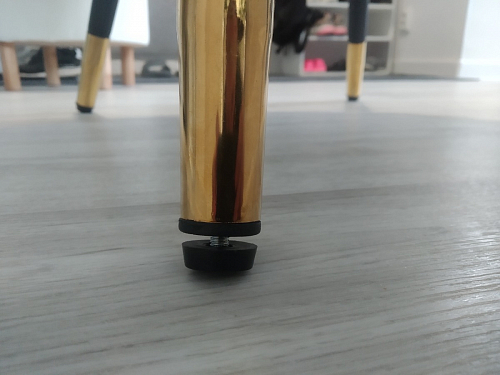 Стул на металлокаркасе Gabi 1 light blue / black / gold фото покупателя 203