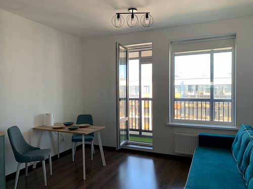 Стул на металлокаркасе Kora green / black фото покупателя 47