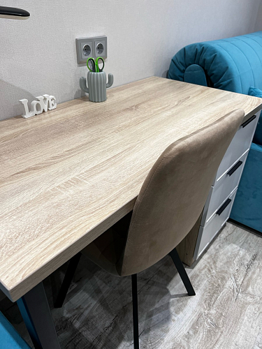 Комплект стульев Чилли 2 шт бежевый / черный фото покупателя 1333