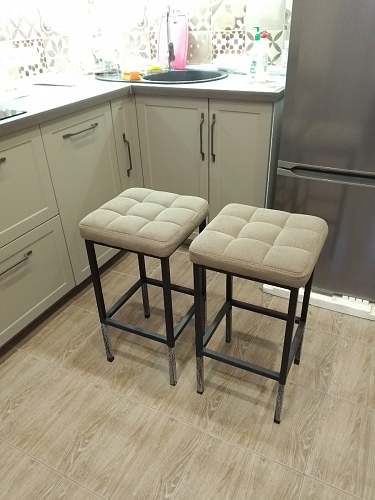 Барный стул Лофт катания лаванда / белый матовый фото покупателя 133