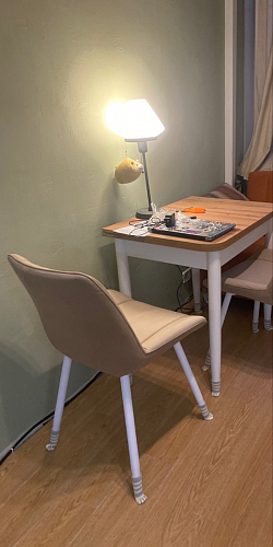 Стул на металлокаркасе Седа К кирпичный / черный фото покупателя 209