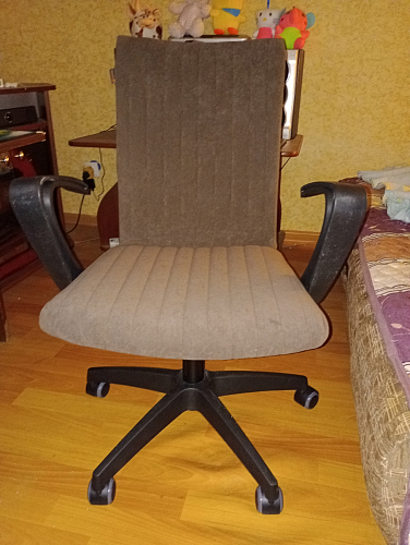 Компьютерное кресло Spark флок бежевый 7 фото покупателя 6