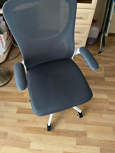 Компьютерное кресло Konfi gray / blue / white фото покупателя 218