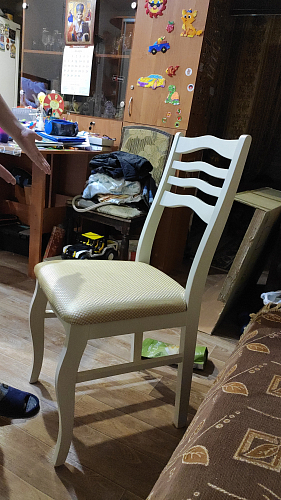 Деревянный стул Амадиу камелия ромб / орех фото покупателя 6