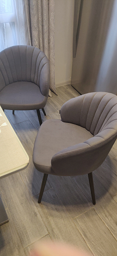 Стул на металлокаркасе Бэнбу velutto 49 / черный фото покупателя 4