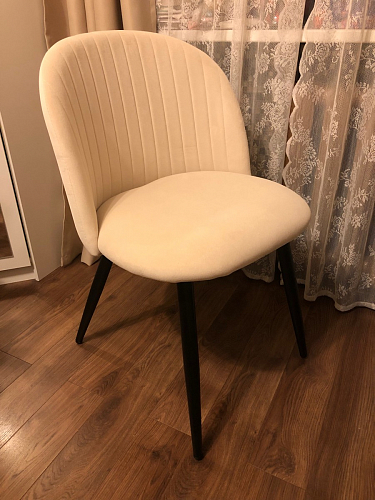 Стул на металлокаркасе Gabi gray / black фото покупателя 781