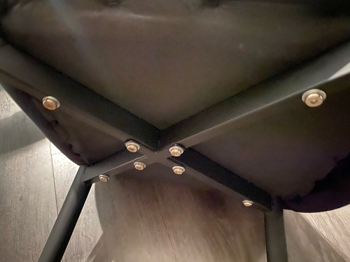 Стул на металлокаркасе Seda 1 latte / black / gold фото покупателя 14