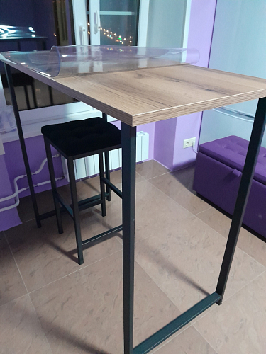 Барная стойка Дилан Лофт 120х50х90 бетон фото покупателя 189