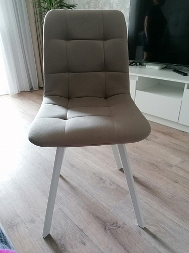 Стул на металлокаркасе Чилли К кирпичный / черный фото покупателя 396