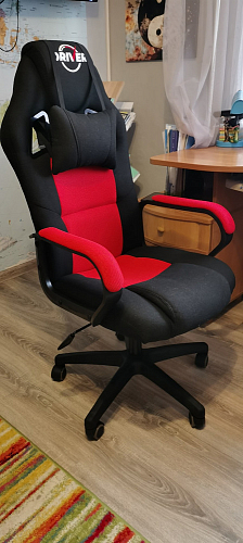 Компьютерное кресло Driver/Драйвер кожзам черный / серый фото покупателя 75