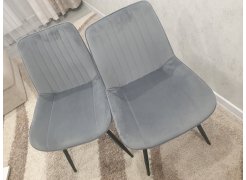 Стул на металлокаркасе Вейв светло-серый (hl 63) / 10К черный каркас фото покупателя 359