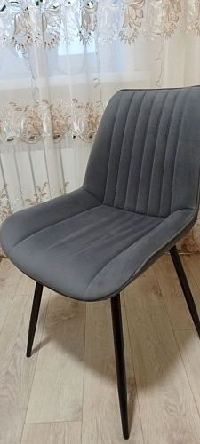 Стул на металлокаркасе Седа 360 К латте (velutto 08) / белый фото покупателя 293