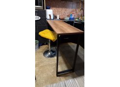 Барная стойка Дилан Лофт 120х60х90 бетон фото покупателя 151