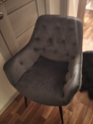 Стул на металлокаркасе Remo dark grey фото покупателя 1