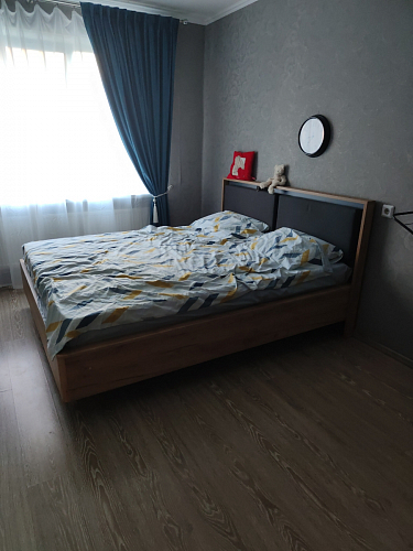 Двуспальная кровать Клауд 160х200 парящая дуб крафт золотой / антрацит фото покупателя 121