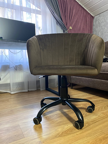 Компьютерное кресло Тибо confetti chocolate / белый фото покупателя 141