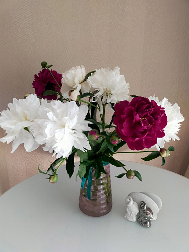 Стеклянный стол Tulip 90 black glass фото покупателя 22