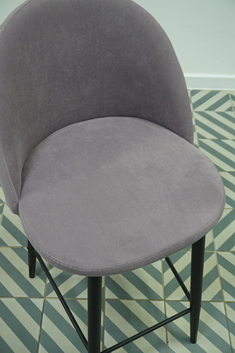 Барный стул Амизуре лавандовый / черный матовый из шоурума 1