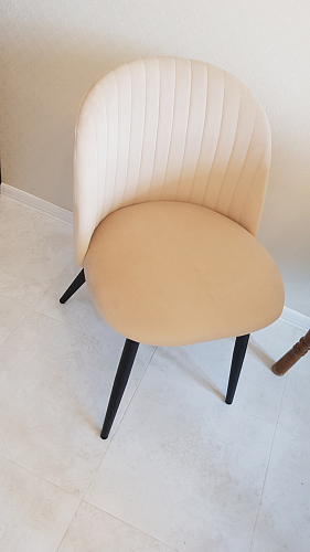 Стул на металлокаркасе Gabi 1 light purple / black фото покупателя 892