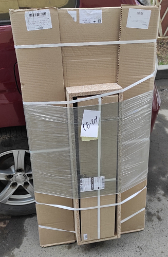 Стол Тринити Лофт 120 32 мм бетон / черный матовый фото покупателя 130