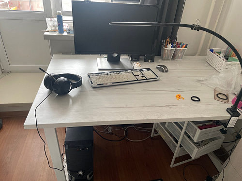 Деревянный стол Лота Лофт 140х80 дуб крафт табачный / черный матовый фото покупателя 923