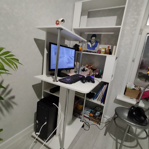 Компьютерный стол КСТ-12 белый фото покупателя 30