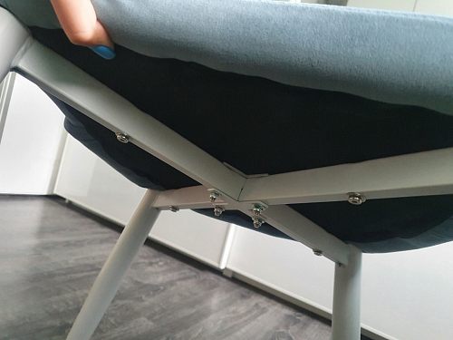 Стул на металлокаркасе Kora white / gray фото покупателя 115