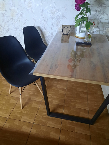 Стол раскладной Лота Лофт 120 25 мм юта / черный матовый фото покупателя 96