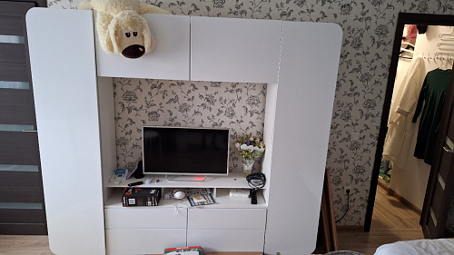 Готовая гостиная Румба белый / белый глянец  - Уцененный экземпляр фото покупателя 109