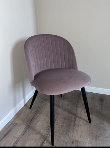 Стул на металлокаркасе Gabi 1 line light blue / black фото покупателя 126