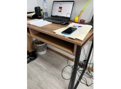 Письменный стол Леон Лофт бетон / черный матовый фото покупателя 54