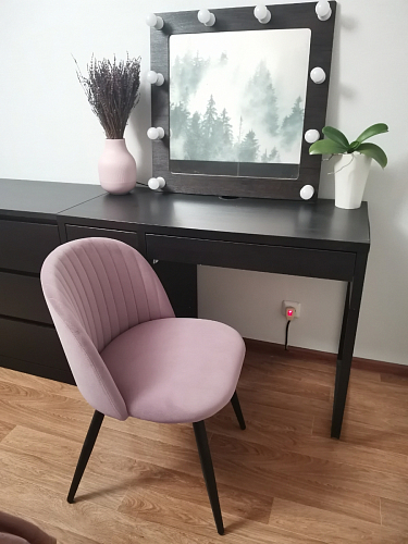 Стул на металлокаркасе Gabi green / black / silver фото покупателя 189