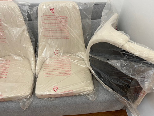 Стул на металлокаркасе Kora light blue / white фото покупателя 365