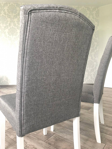 Стул Menson white / fabric pebble фото покупателя 1