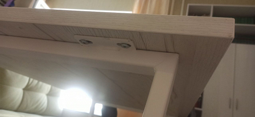 Деревянный стол Лота Лофт 140х80 черный матовый / бетон светлый фото покупателя 613