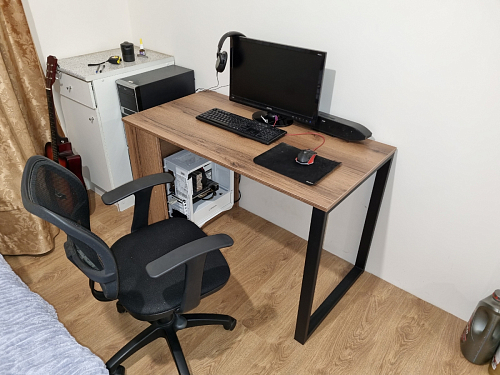 Письменный стол Битти Лофт 116х60х75 креатель / черный матовый фото покупателя 38