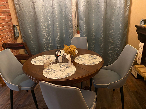 Стул на металлокаркасе Kora light purple / black фото покупателя 304