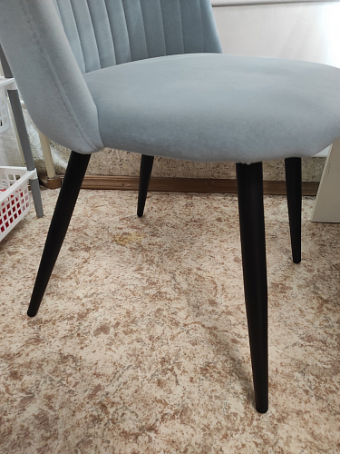 Стул на металлокаркасе Gabi 1 light purple / black / gold фото покупателя 222