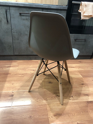 Пластиковый стул Eames PC-015 серо-голубой / дерево фото покупателя 40