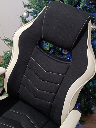 Компьютерное кресло Gamer черное / бежевое фото покупателя 49