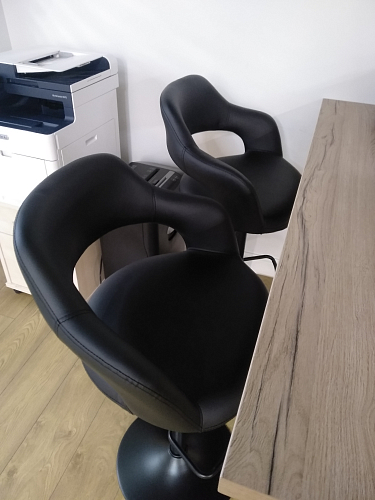 Барный стул Каос черный / черная ножка фото покупателя 2