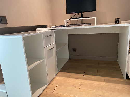 Письменный стол Лайт 03.245F белый гладкий 101 фото покупателя 31