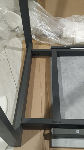 Стол Центавр бетон / графит фото покупателя 95